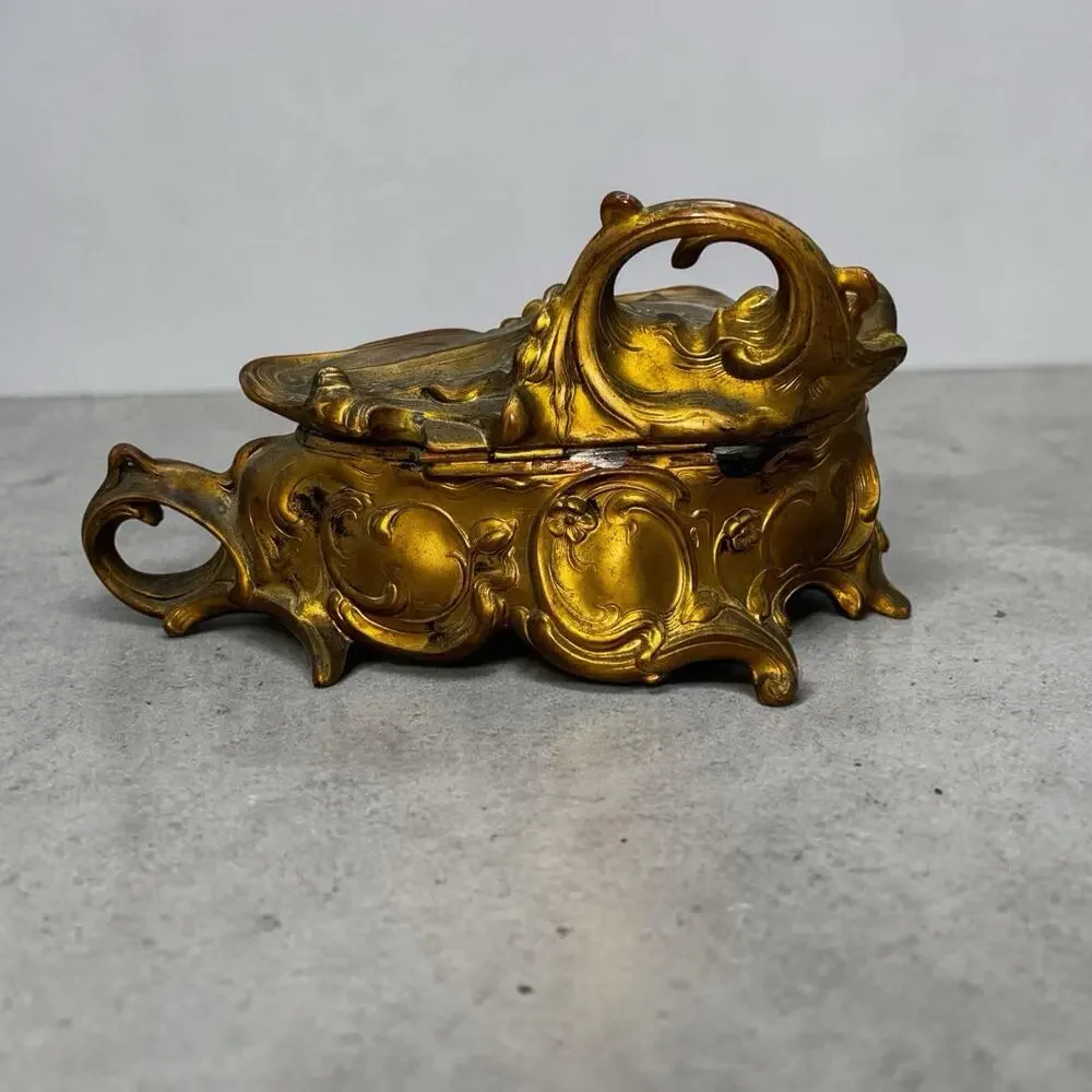 Art Nouveau 1900's W. B. Mfg. Co. Weidlich Brothers Jewelry Box Wb 336 Trinket